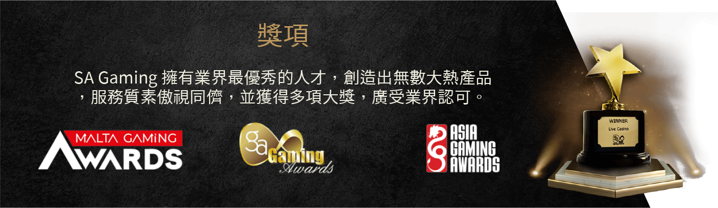 大老爺博弈國際集團獎項
